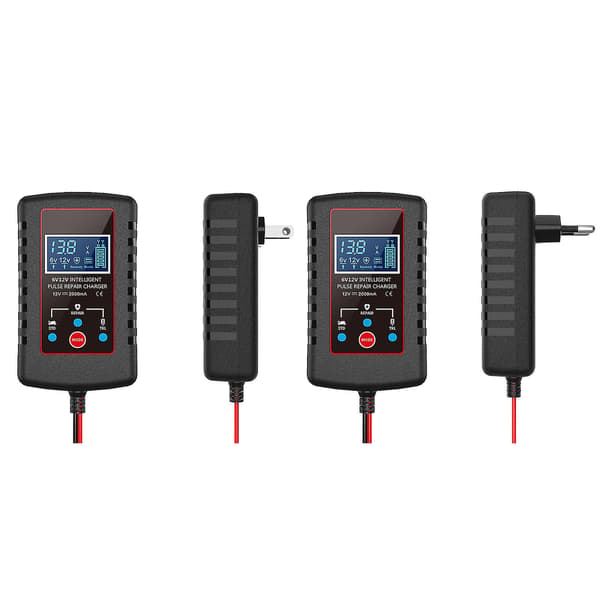 Helt automatisk smart bilbatterilader, batterivedlikeholder drypplader og batteridesulfator