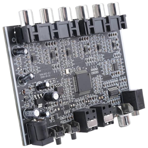 5.1 Kanal Audio Dekoder PCM Digital Optisk Koaksial DTS RCA HiFi Stereo Audio Hjemmekino Dekoder