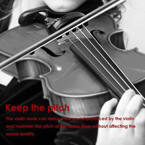 Gummi Violin Dæmper Tystare Til 4/4 3/4 1/2 Violin Øvelsestilbehør Violinstrenge Violin Tilbehør Luthier Sort
