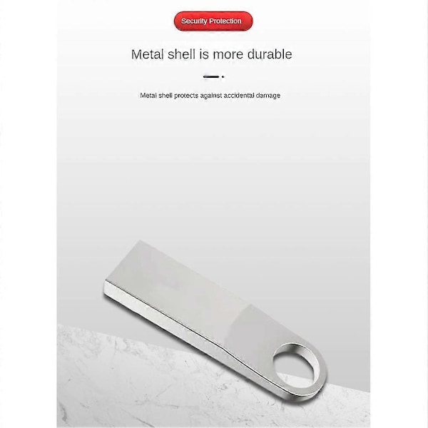Metallisk USB-minne Flash Drive 128GB USB 3.0 Vattentät Cle USB 16 Go Pen Drive 3.0 Anpassad Logotyp Present USB-nyckel