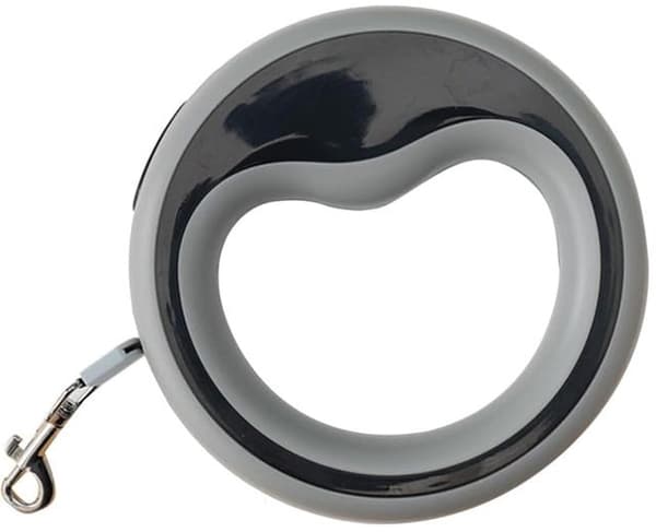 Koppel - Infällbart hundkoppel - Automatisk svängkrok - Starkt koppel - 2,5 meter - Handsfree & 360° trasselfritt - Broms