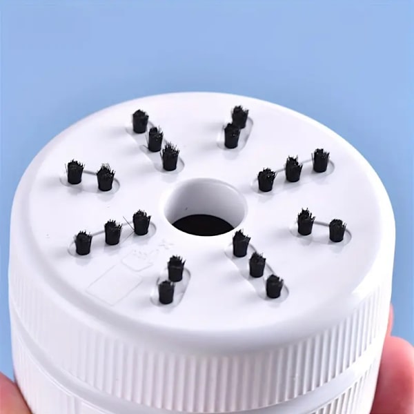 Kompakt bærbar støvsuger, perfekt til hjem, kontor og bil! Mini Cute Desktop Støvsuger, Desktop Cleaner, hvid