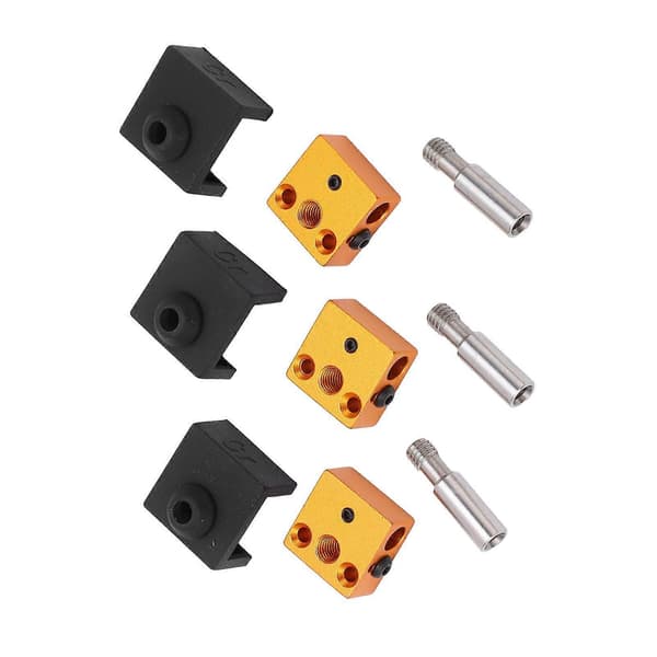 Højkvalitets 3-delt sæt af Ender 3D-printerdele silikonehylster/aluminium