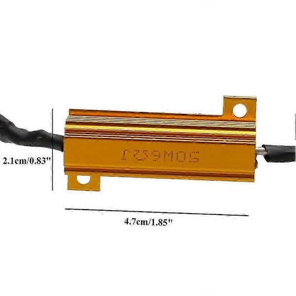 50W H8 H11 LED Tågelygte Belastningsmodstand Flicker Dekodere Canceller Bypass Sele