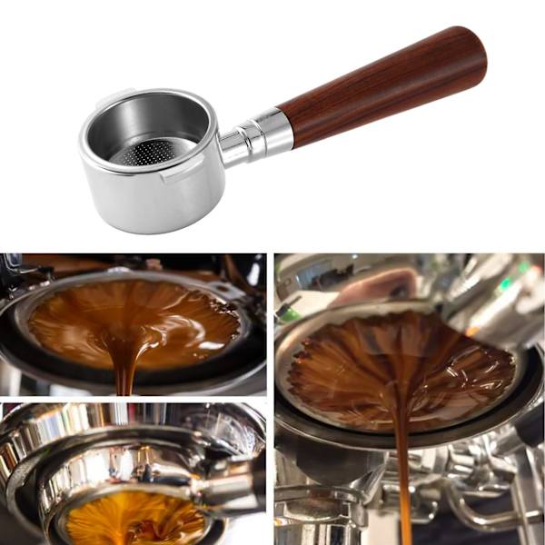 Kahvinpohjaton Portafilteri Delonghi EC200/ec221/ec0310 Suodattimelle 51mm Vaihtosuodatin