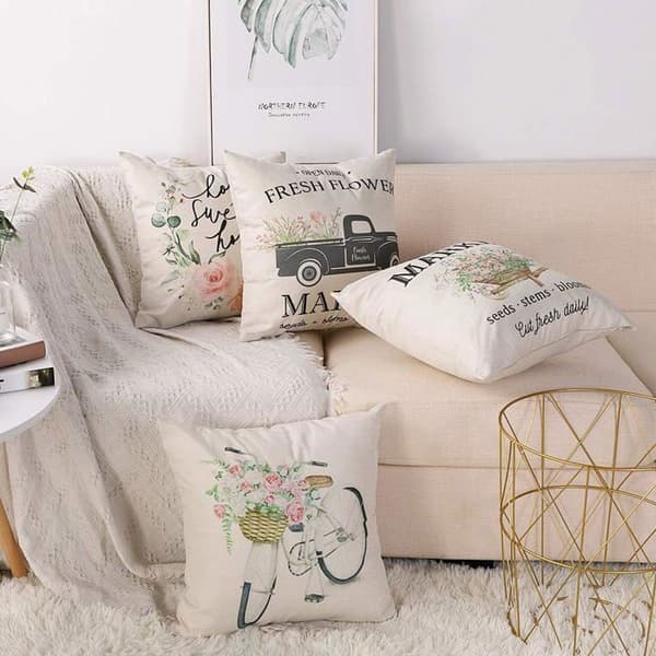 Putetrekk - YYV - 45 x 45 cm - Fargerikt - Slitesterk polyester - Moderne design