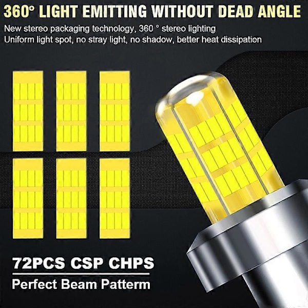 H7 LED Canbus 360 H4 H1 100000LM 260W HB3 HB4 9012 Turbo LED Projektorlins H11 9005 Bilstrålkastare Glödlampor Auto Dimljus 6000K