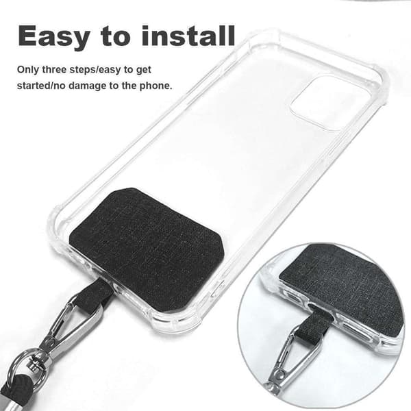 Universell Crossbody Nylon Patch Telefonstropp Mobiltelefon