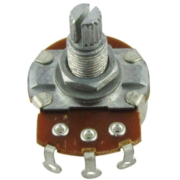 Full Size Metriska Gitarr Potentiometrar 18mm Delad Axel A250K (2 st)
