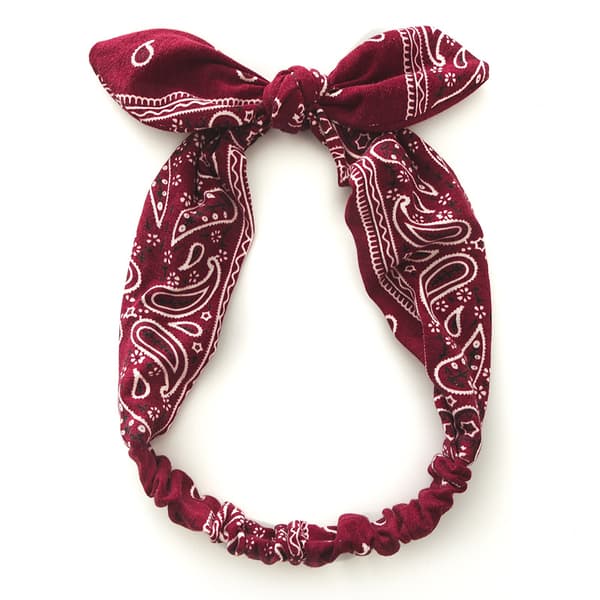 6-pakkielastisia Paisley-pannanauhoja