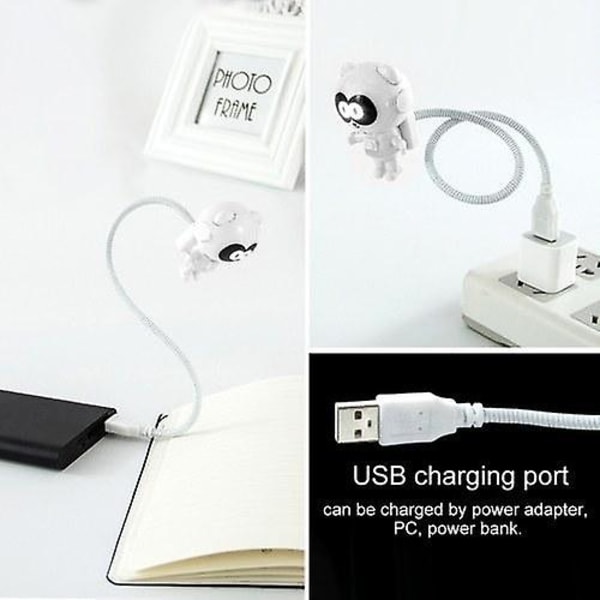 USB Mini Laptop Läslampa (vit)