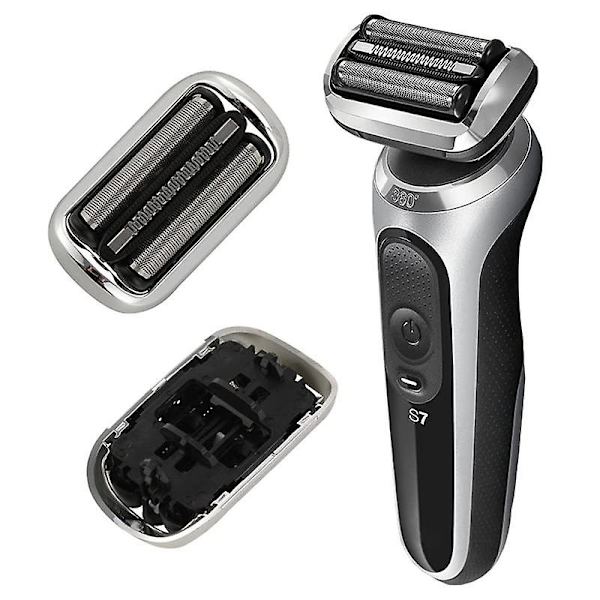 2 kpl 73S Vaihtopartaveitsen Pää Braun Series 7 Sähköpartaveitsimallit 7020S, 7025S, 7085Cc, 707