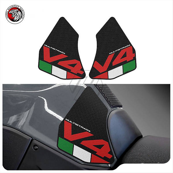 Antislip-sidobehållare för motorcykel, knäskyddsmatta för Ducati Multistrada V4 1100 Sport 1100s 2021-2022