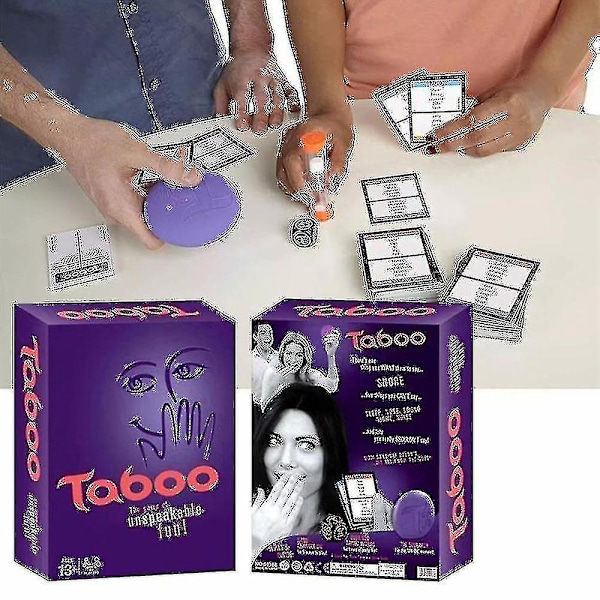 2024 Taboo Spil Klassisk Sandur Timing Familie Brætspil WHBYV