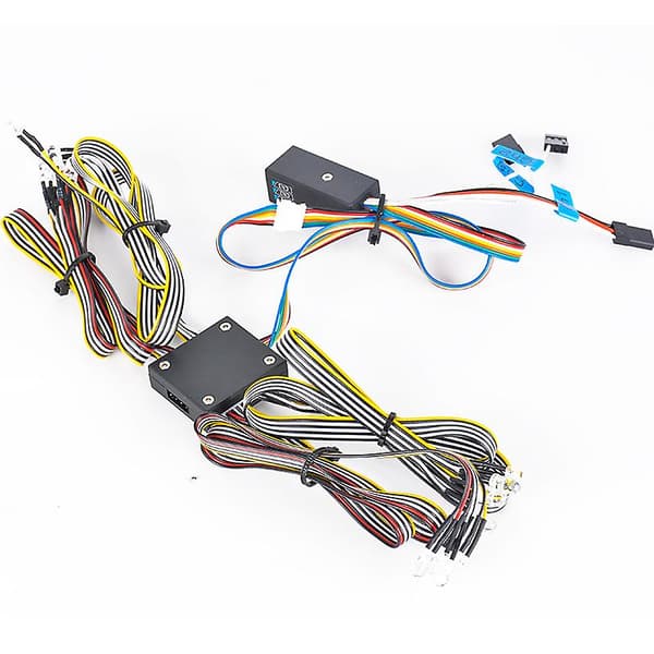 1/8 & 1/10 RC Bil Lysgruppe Lampe Kit Sæt til 14 Lys DIY Forbindelse LED Lysgruppe