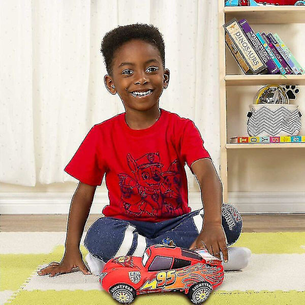 2024, Lightning Mcqueen Plyschleksak - Lightning Mcqueen Plyschleksak Bilar Mjuk Fylld Docka Mjuk Söt Simulering Bilar Plyschleksak 25cm Barn Födelsedagspresent