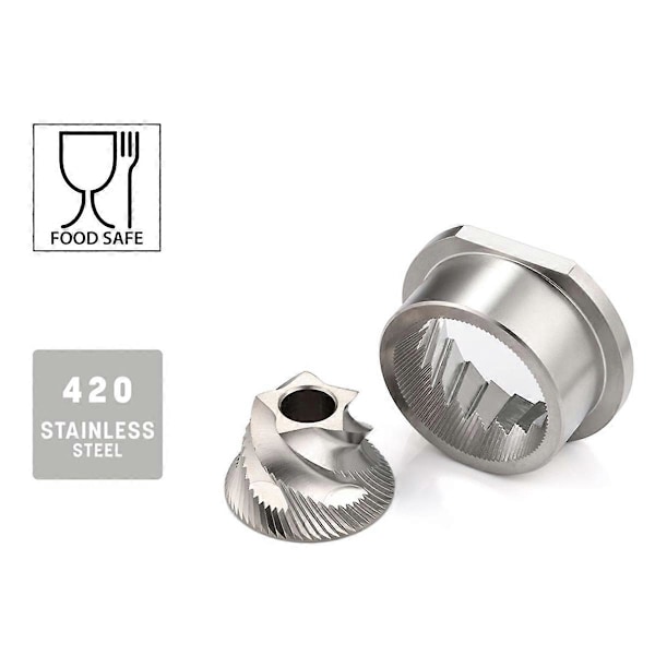 Erstatning Konisk Kvernsett i Rustfritt Stål, 48mm Reservedeler Tilbehør for Saeco Magic/Royal/