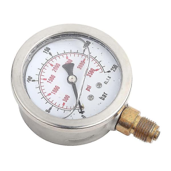 0-250bar 0-3750psi G1/4 63mm Dial Hydraulisk Vandtryksmåler