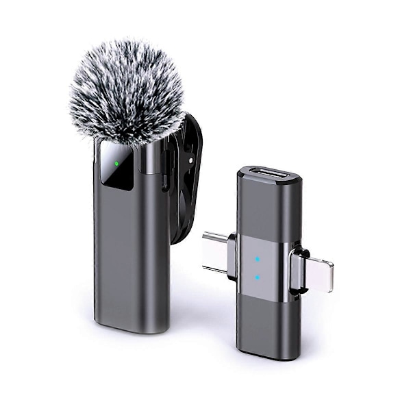 1in1 S72 Trådløs Mikrofon Professionel Magnetisk Kravemikrofon til Vlog Udendørs Live Kort Video