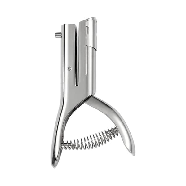 Enkelhålsstans 3mm Runda Hålstans Bärbar Hand - Lång Hålsstans