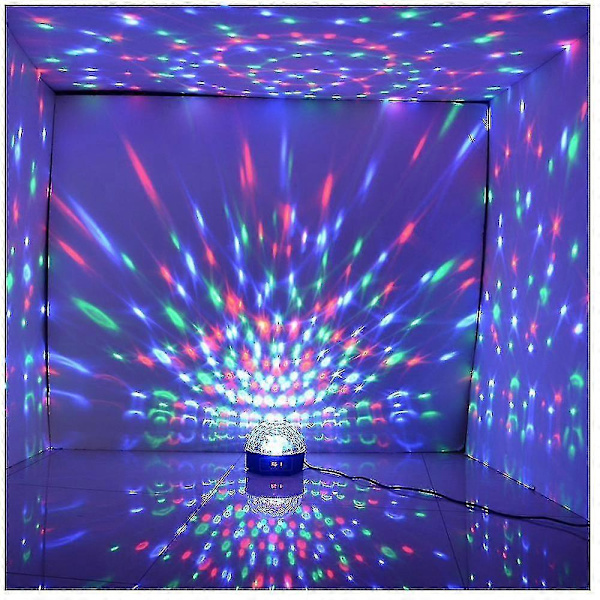 LED RGB Kristall Magic Ball Effekt Ljus DMX Disco DJ Scenbelysning