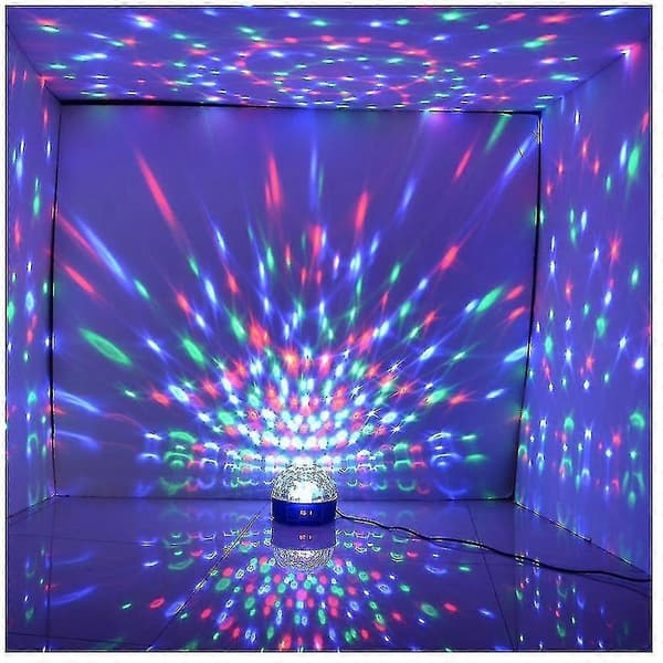 LED RGB Krystall Magic Ball Effektlys DMX Disco DJ Scene Lys