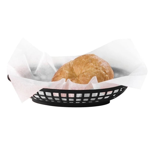 12 st plast snabbmatskorgar Ovala serveringsfat Frukost Middagstallrikar Pommes frites Tårta Brödbricka Restaurang