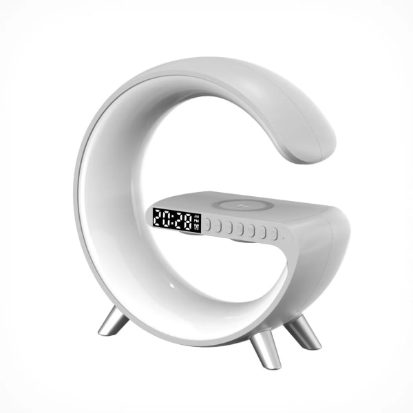 Europeisk standard Smart Bluetooth högtalare Projektorlampa Trådlös laddning Musik skrivbordslampa