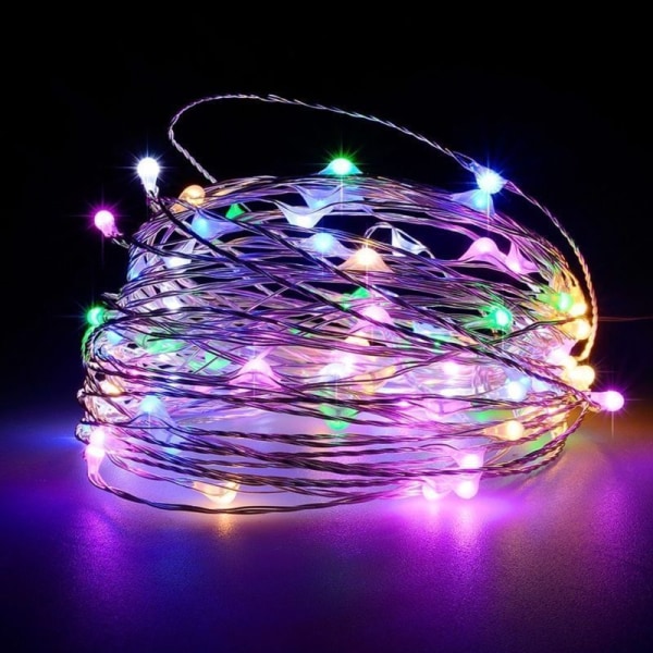 USB Fairy String Lights, 2-pack Starry Lights med fjärrkontroll, vattentäta kopparljus (fyra färger)