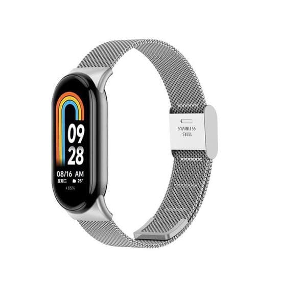 Metallarmbånd til Xiaomi Mi Band 8/9 Sølv YYV