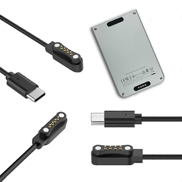 Til PLAUD Note AI Stemmeoptager 1m 5V Magnetisk Ladekabel