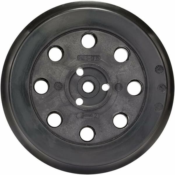Middels hard slipeplate (for maling. sparkel. 8 hull. 125 mm. tilbehør til eksenterslipere)