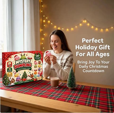 Adventskalender 2026, 24 dagars överraskande Squishies-leksaker, julklappar