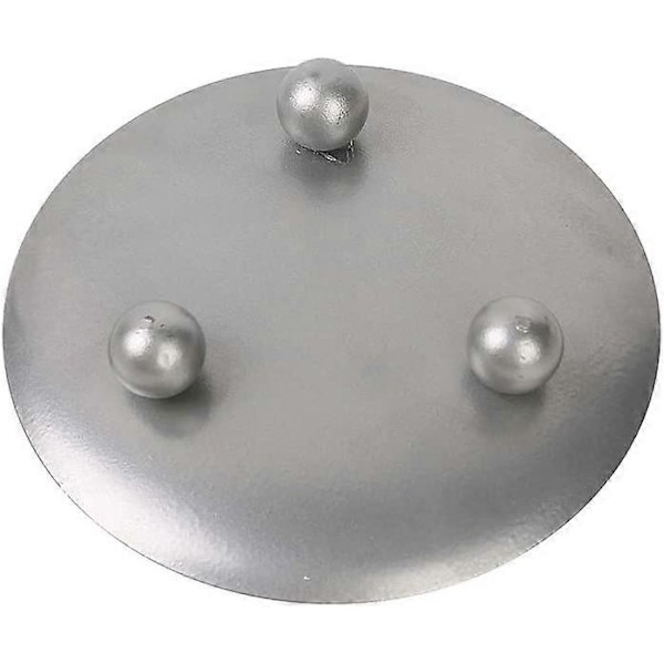 Silver Ljusstake Set med 3 Järnplattor