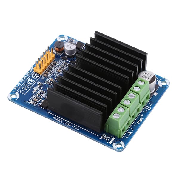 Dobbeltkanals H-bro Motor Driver Board Modul - 1 stk, DC5-12V, 0A-30A
