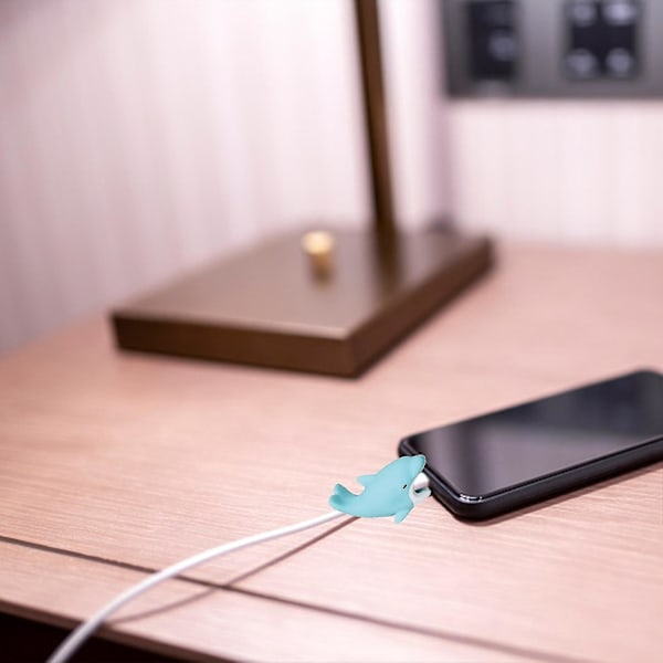 Puhelin USB-laturikaapeli suojus, 25 kpl eläinten purema latauskaapeli säästäjät puhelimille, tableteille