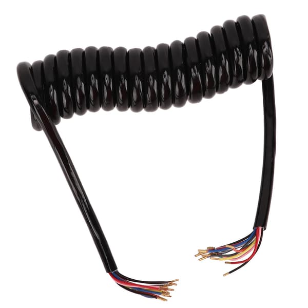 13-kärnig Polyuretan-spiralformad släpvagnskabel - 20AWG 3m 9,8ft längd
