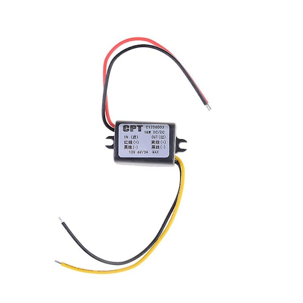 12v till 6v DC-DC-omvandlare Step Down-modul Power Volt-regulator