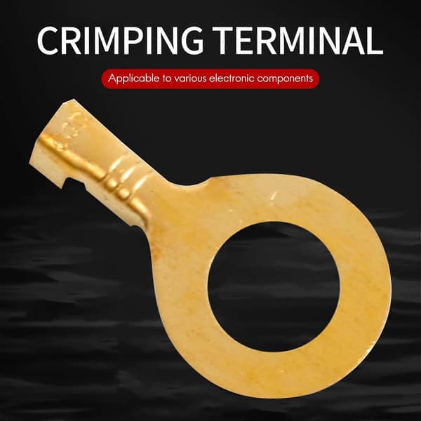 150 stk. Kabel Ring Terminal Ring Kabelsko Kobber Kabelsko Ring Terminaler Stik Messing Krympe Kabel