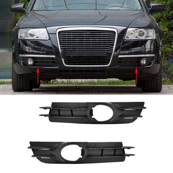 2x Front Dimljus Grill Galler För - A6 Och A6 C6 2005 2006 2007 2008 4f0807681a 4f0807682a