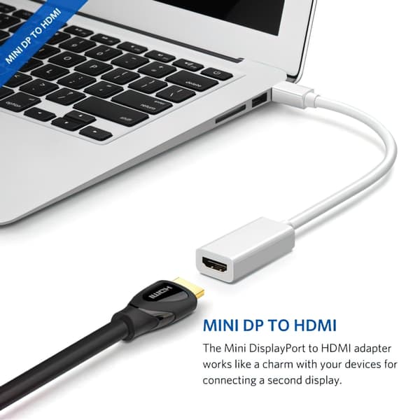 Mini Displayport til HDMI-adapter - 1080p