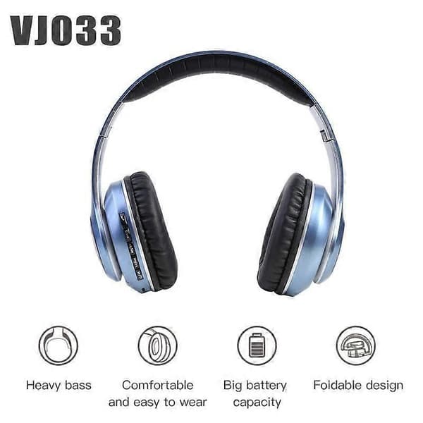 VJ033 Bluetooth 5.0 Øretelefon med LED & FM