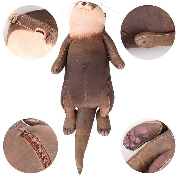 Söt Otter handledsstöd docka kudde plyschdjur docka present