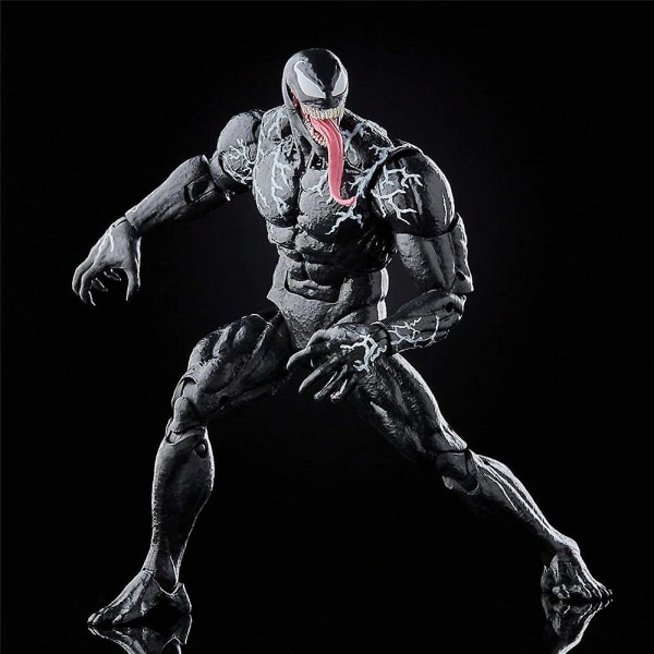 Venom Actionfigur, Rörliga Leder Figurer Venom Samlarobjekt Modell Med Utbytbara Tillbehör Present Till Fans