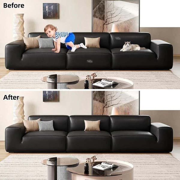 Læderreparationssæt, 30 x 20 CM Læderreparationslap, Læderklæberulle til biler og sofaer (sort)