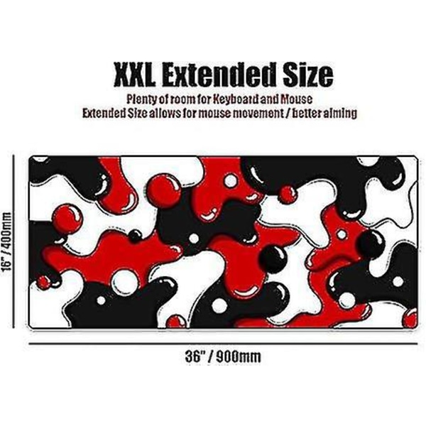 Kraken Keyboards Xxl Extended Gaming Mouse Pad Tjock skrivbordsmatta (darth) -gt