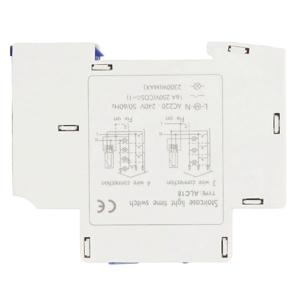 Højkvalitets ALC18 Timer Switch DIN Skinne Korridor Timer Switch Timer 220-240...