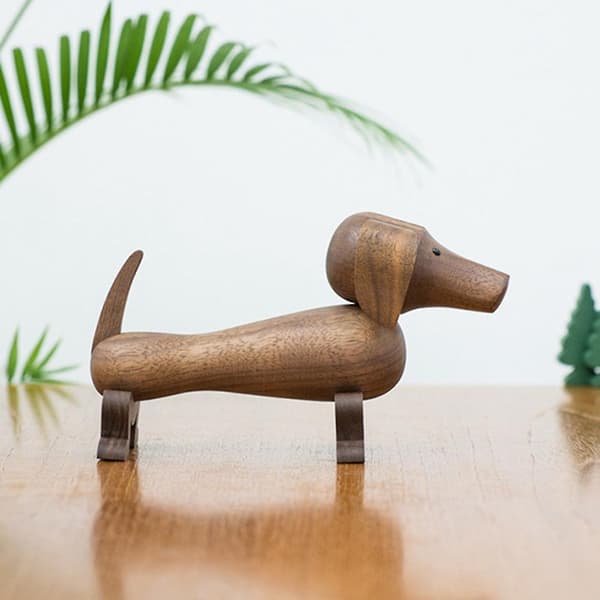 Valnøtt Pølse Hundefigur Tre Hjemme Bil Dekorasjon Bursdagsgave Pynt