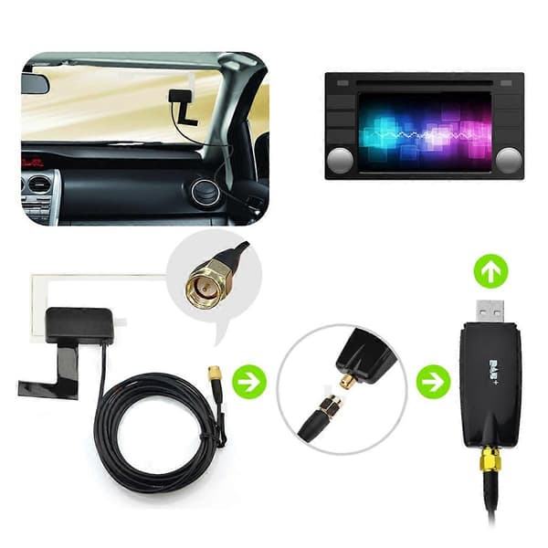 DAB+ BOX Adapter Dab USB Endast för OSSURET Bilmultimediaspelare