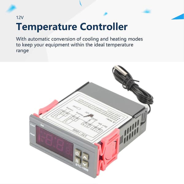 Højkvalitets STC-1000 Køle- og Varme Temperaturregulator Digital